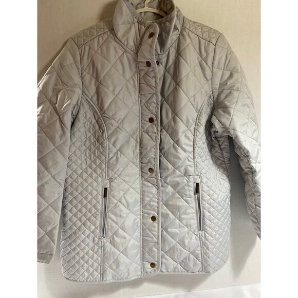 Appleseed’s Jacket Women’s PM Gray Berkshire Quilted  Lightweight NWOT Size PM - Picture 11 of 12